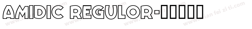 Amidic Regulor字体转换